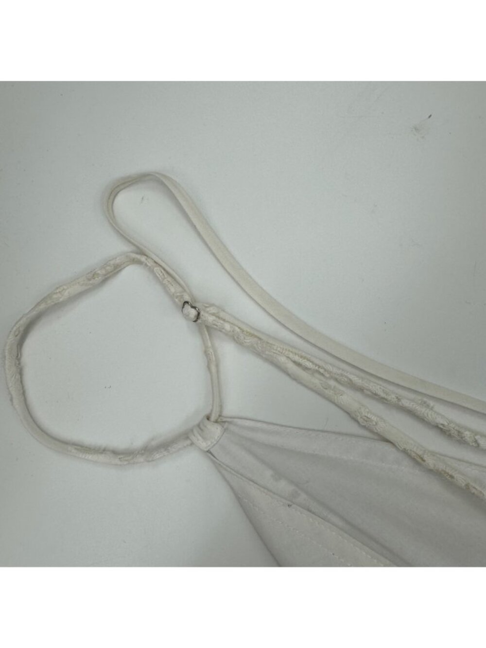 MISA Los Angeles Allegra Women's Allegra White Eyelet Lace Maxi Dress V-Neck Spa - Picture 10 of 16